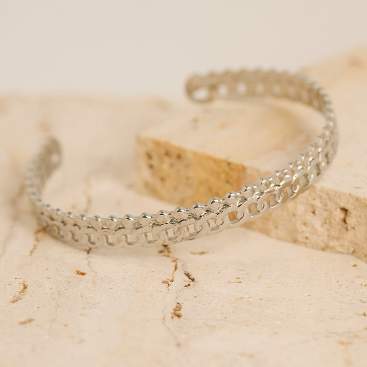 Narelle Waterproof Textured Cuff Bracelet