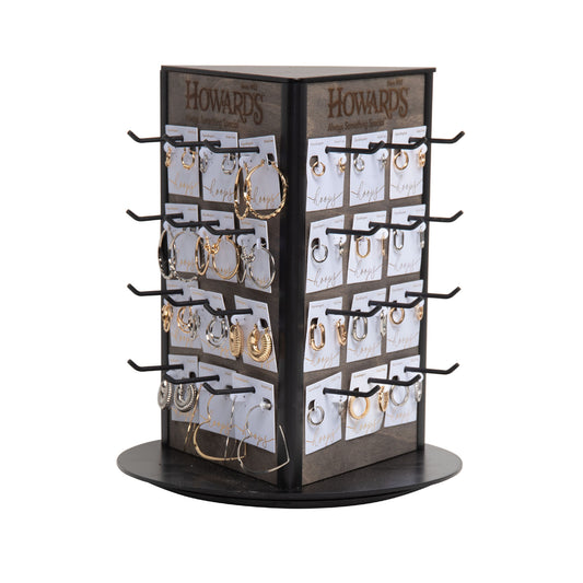 72 Piece Hoop Earring Unit With Display