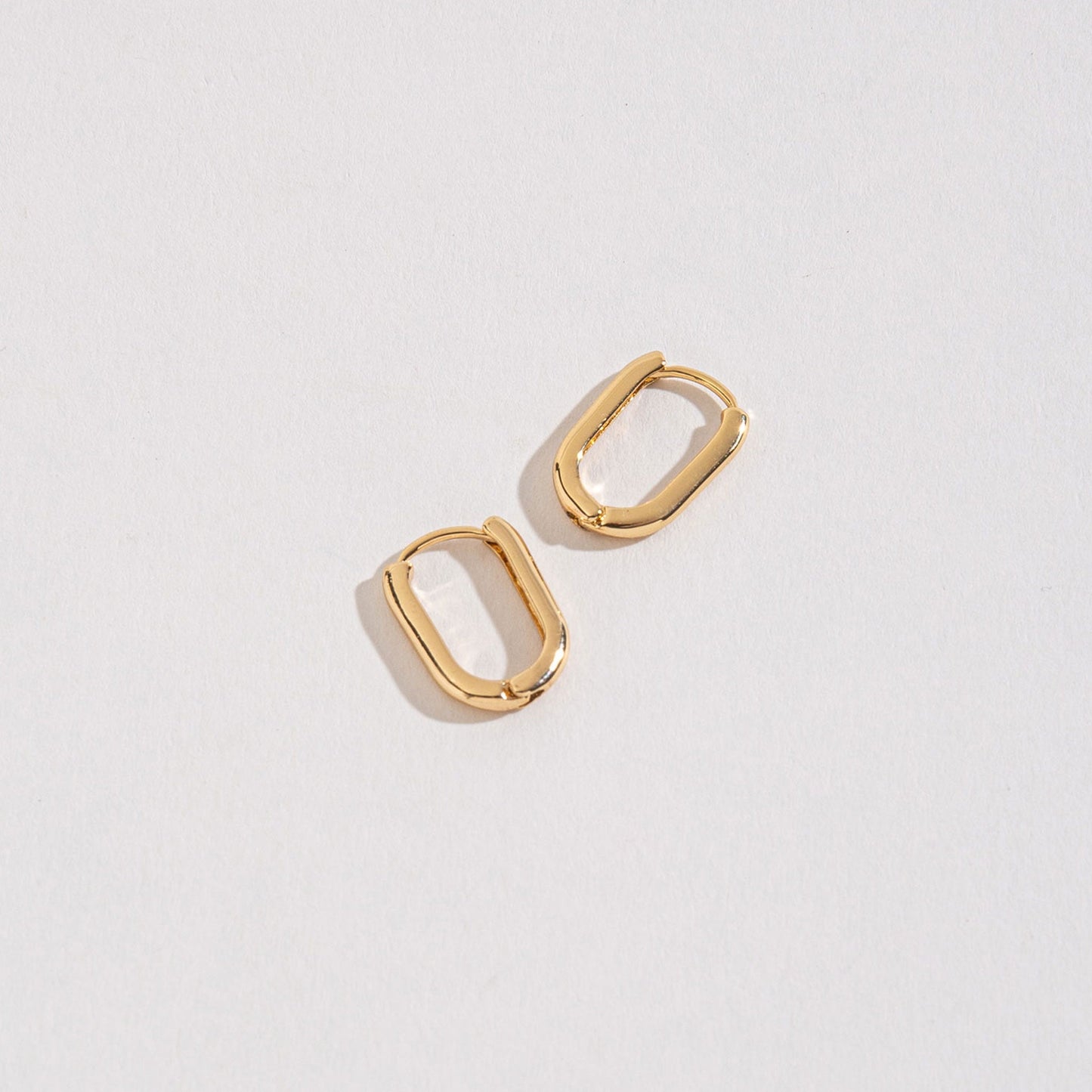 Small Link Huggie Hoop Earrings