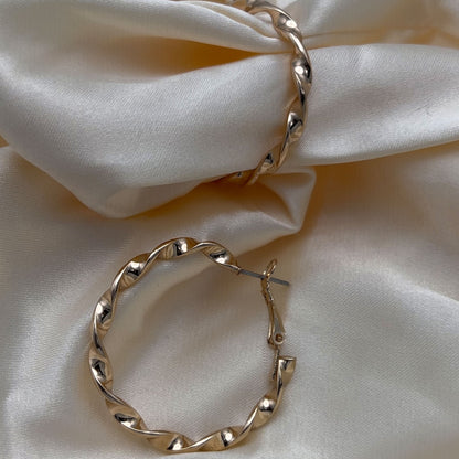 Twist Hoop Earrings