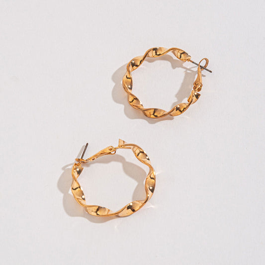 Twist Hoop Earrings