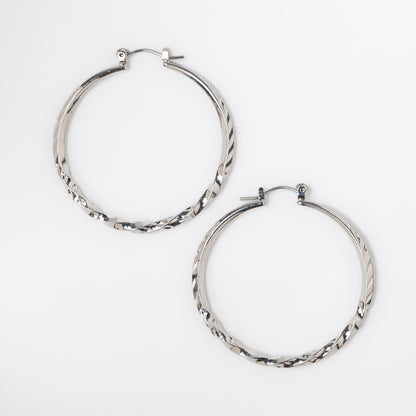 Twisted Hoop Earrings