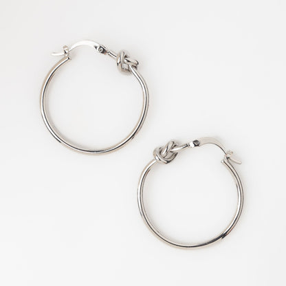 Knotted Hoop Earrings