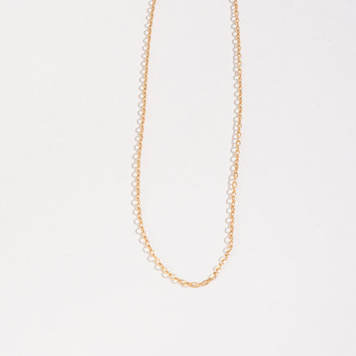 2mm Oval Chain Necklace