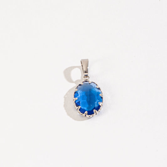 Layer Me Blue Gem Pendant Charm