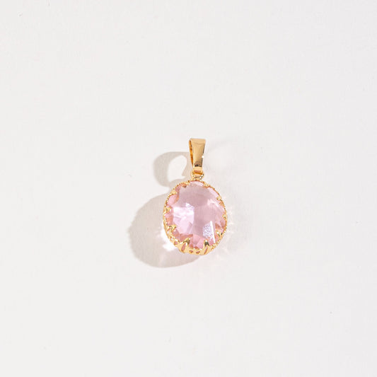 Layer Me Pink Gem Pendant Charm