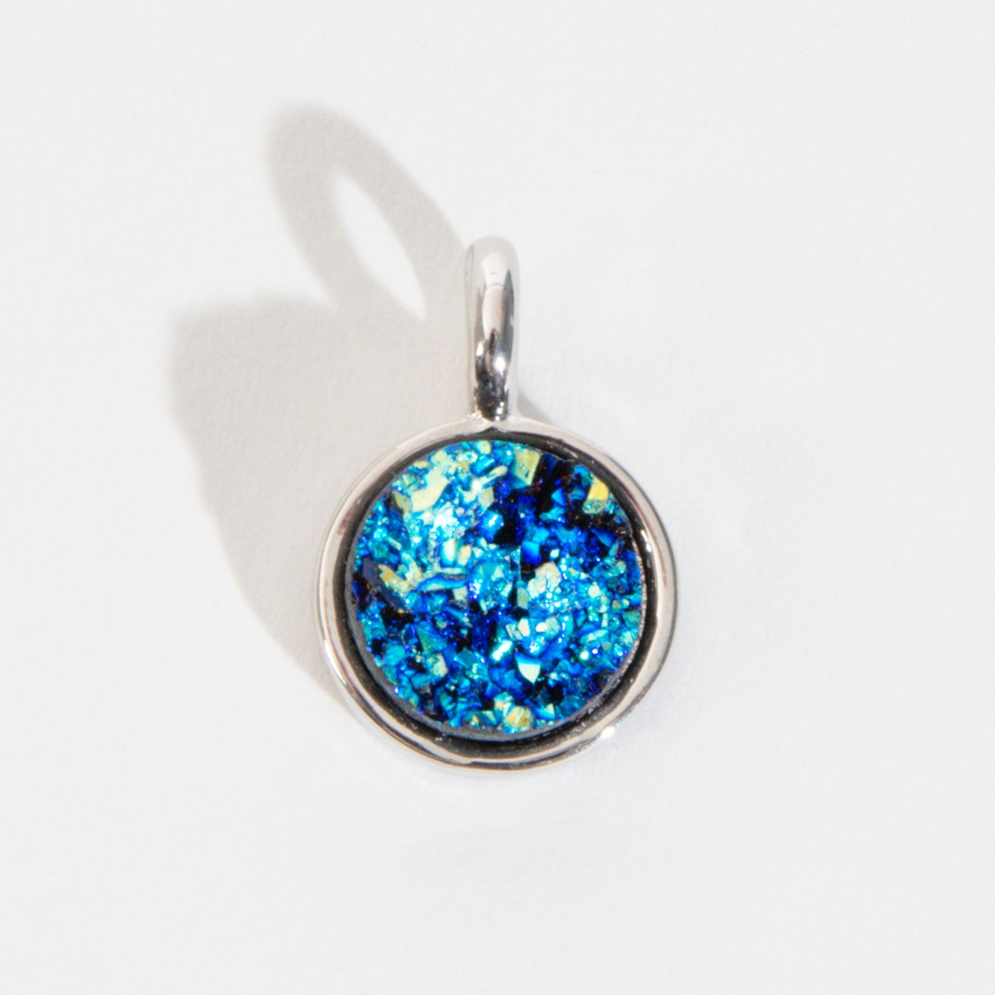 Layer Me Blue Druzy Pendant Charm