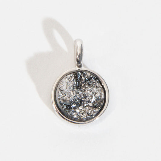 Layer Me Black Druzy Pendant Charm