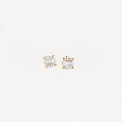 Narelle Waterproof 5mm Round Cubic Zirconia Stud Earrings