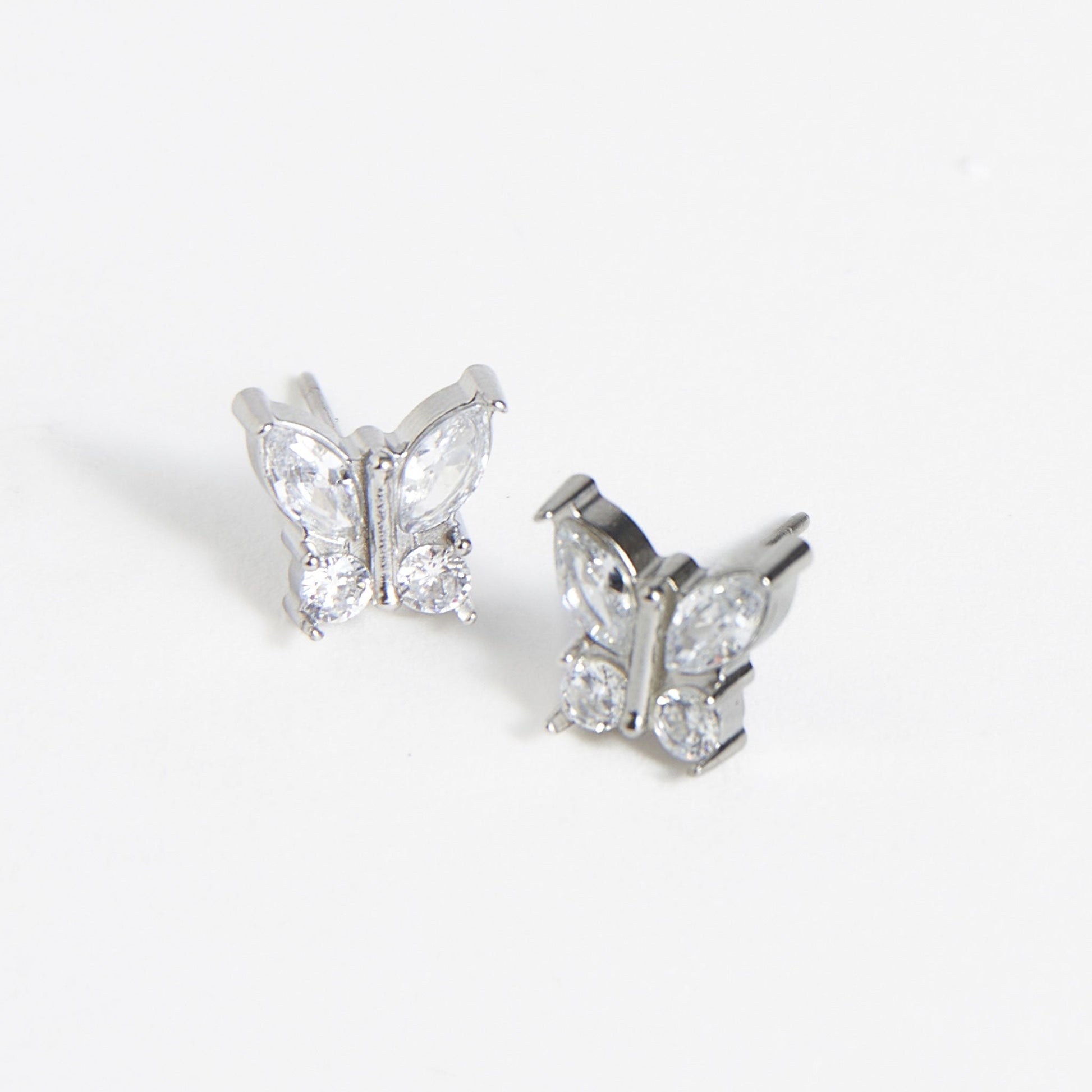 Narelle Waterproof Crystal Butterfly Stud Earrings
