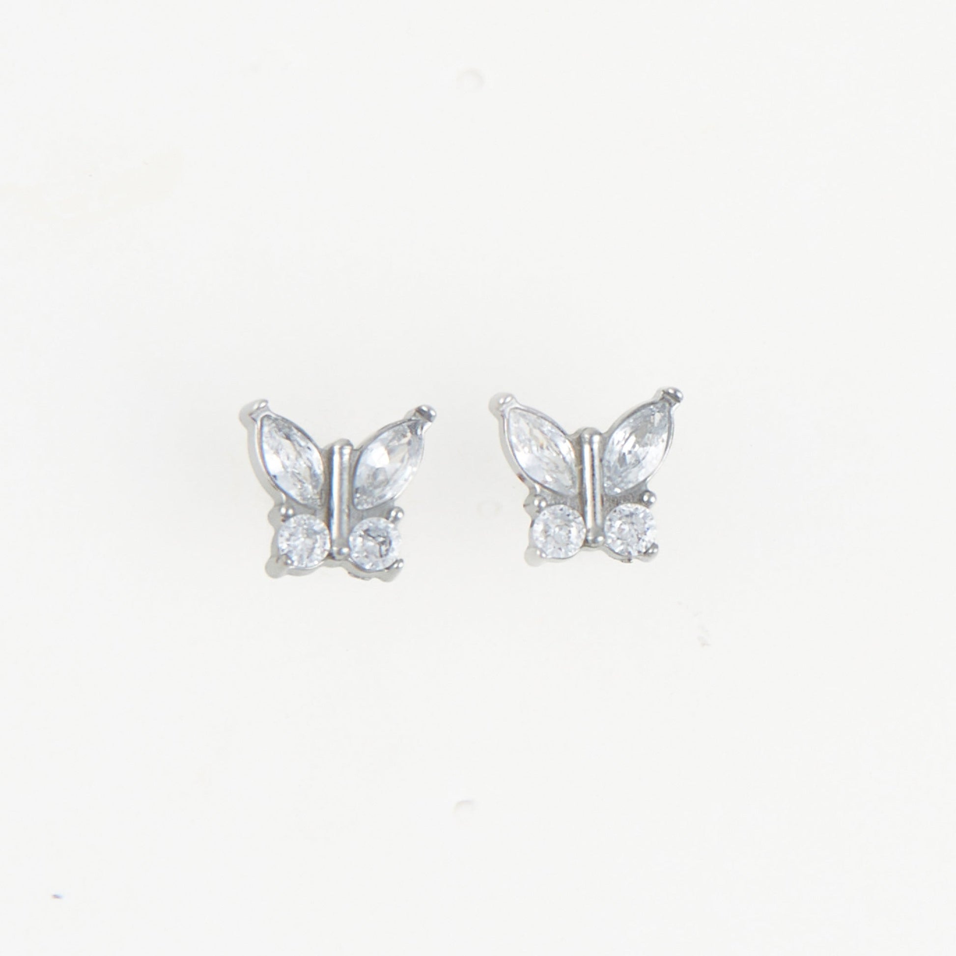 Narelle Waterproof Crystal Butterfly Stud Earrings