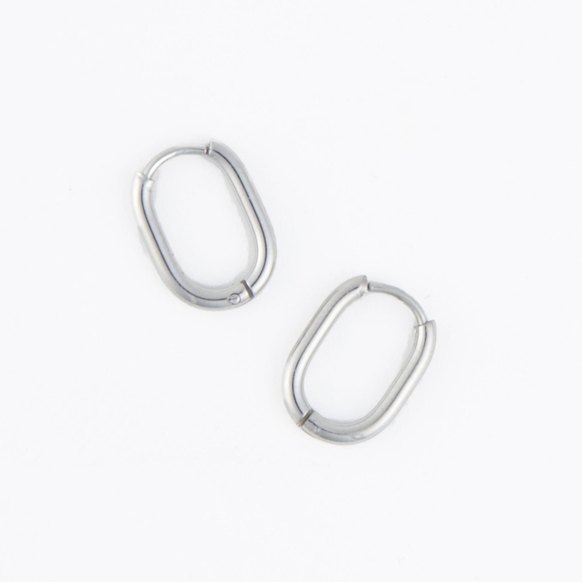 Narelle Waterproof Oval Huggie Hoop Earrings