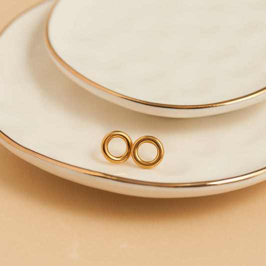 Narelle Waterproof Circle Stud Earrings