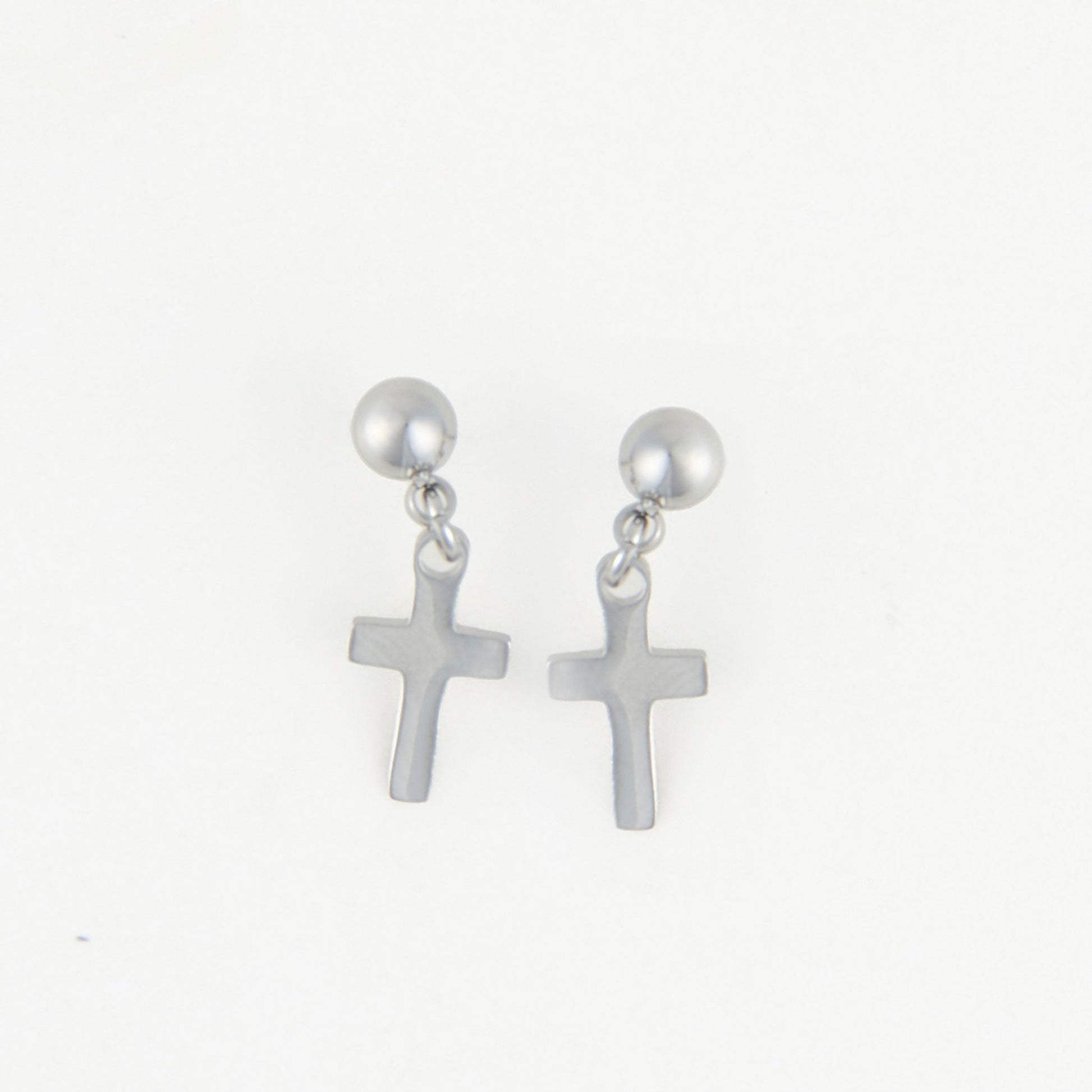 Narelle Waterproof Dangle Cross Stud Earrings