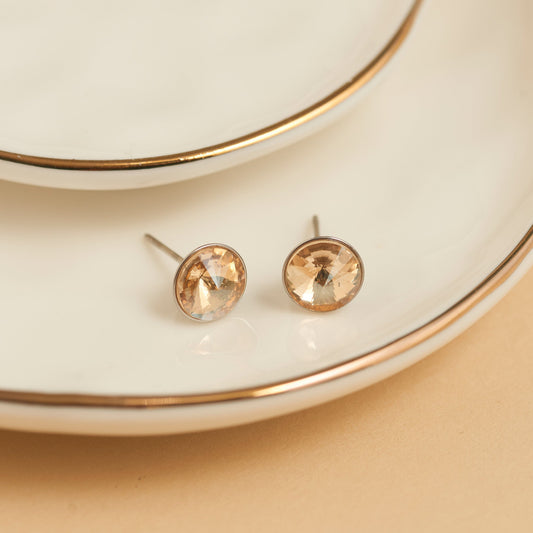 Narelle Waterproof Rivoli Crystal Stud Earrings