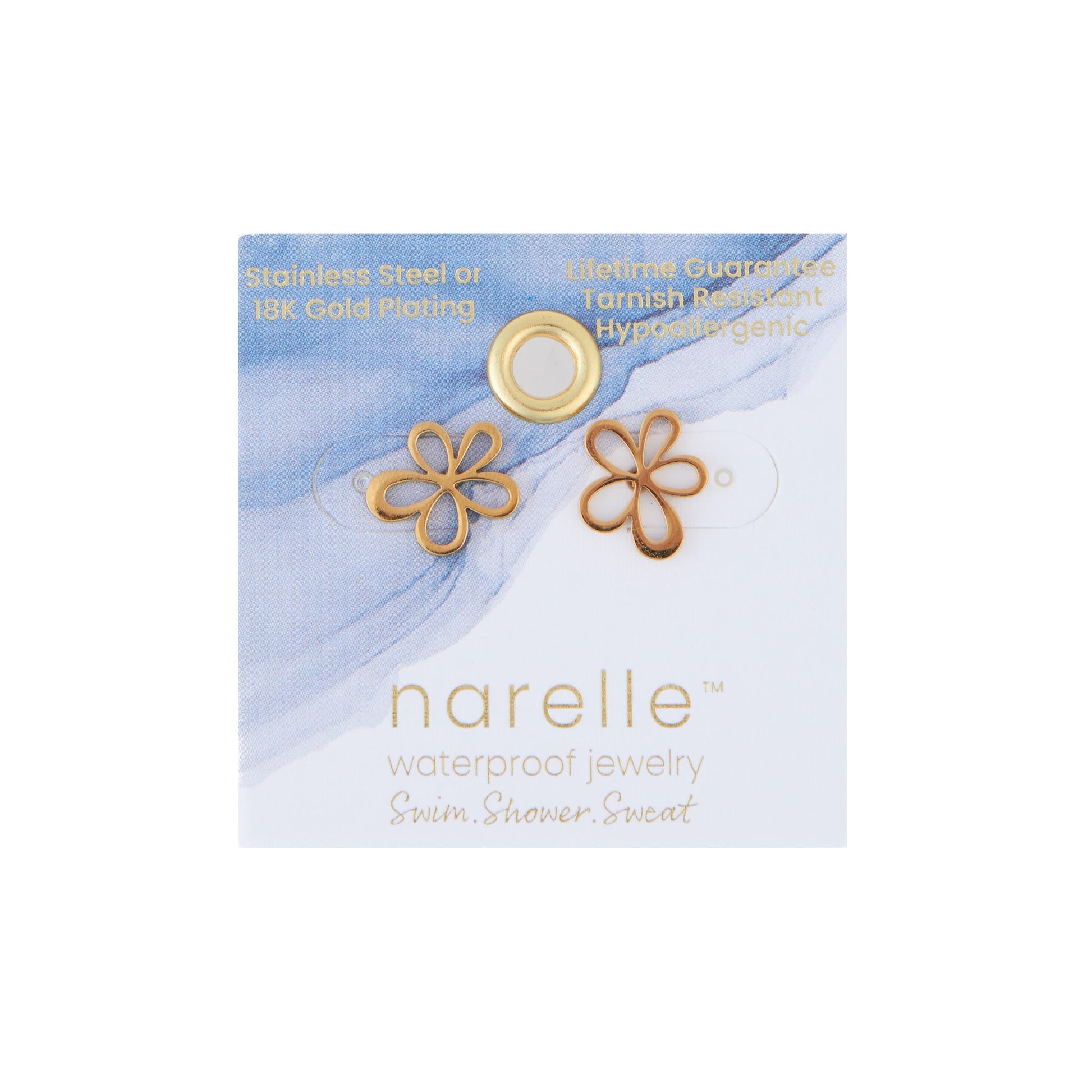 Narelle Waterproof Flower Stud Earrings