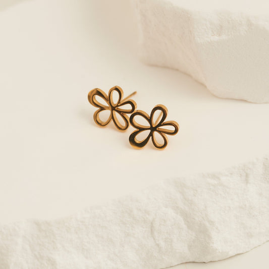 Narelle Waterproof Flower Stud Earrings