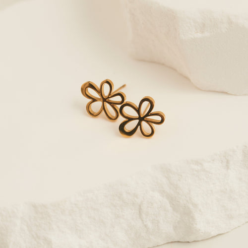Narelle Waterproof Flower Stud Earrings