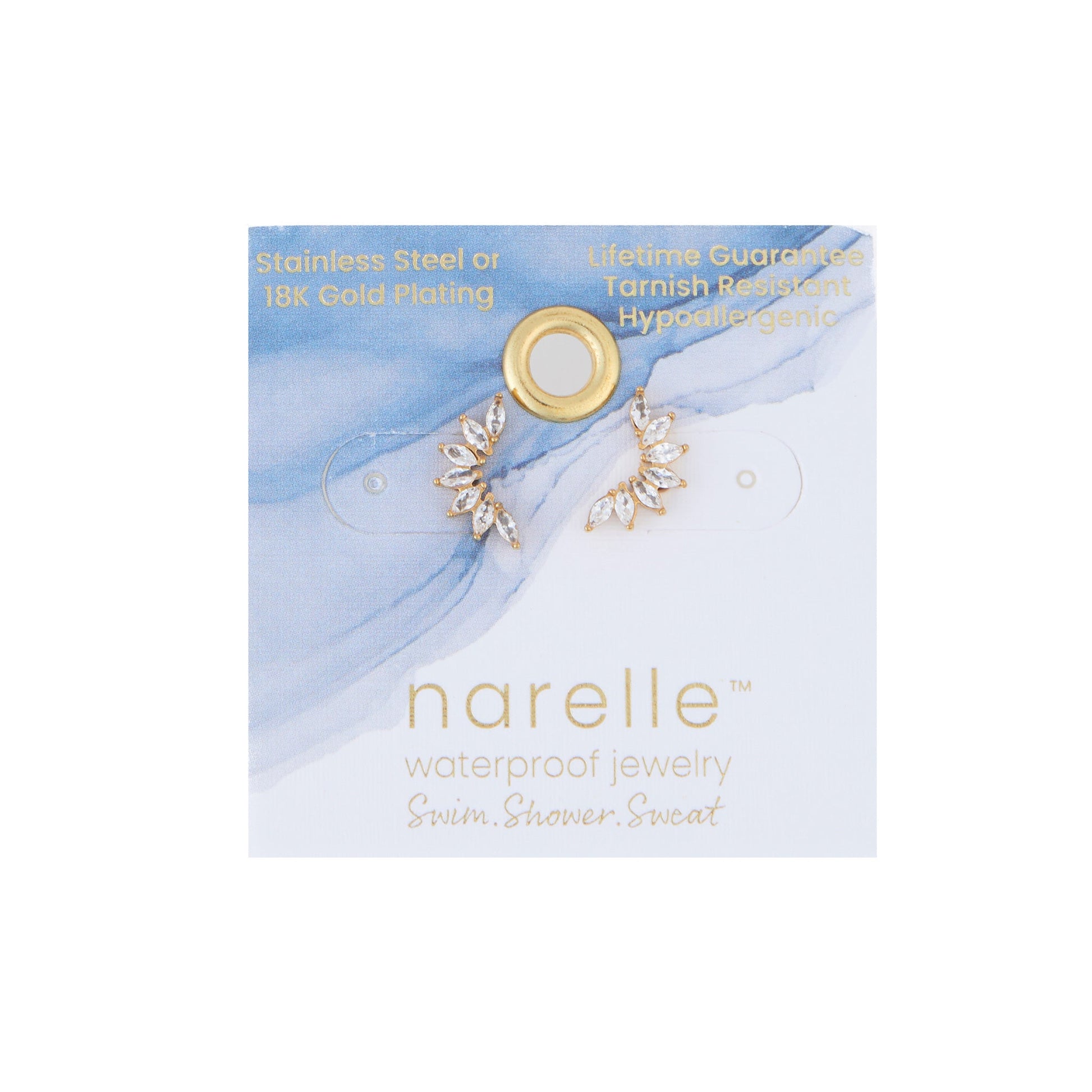 Narelle Waterproof Mini Crawler Earrings