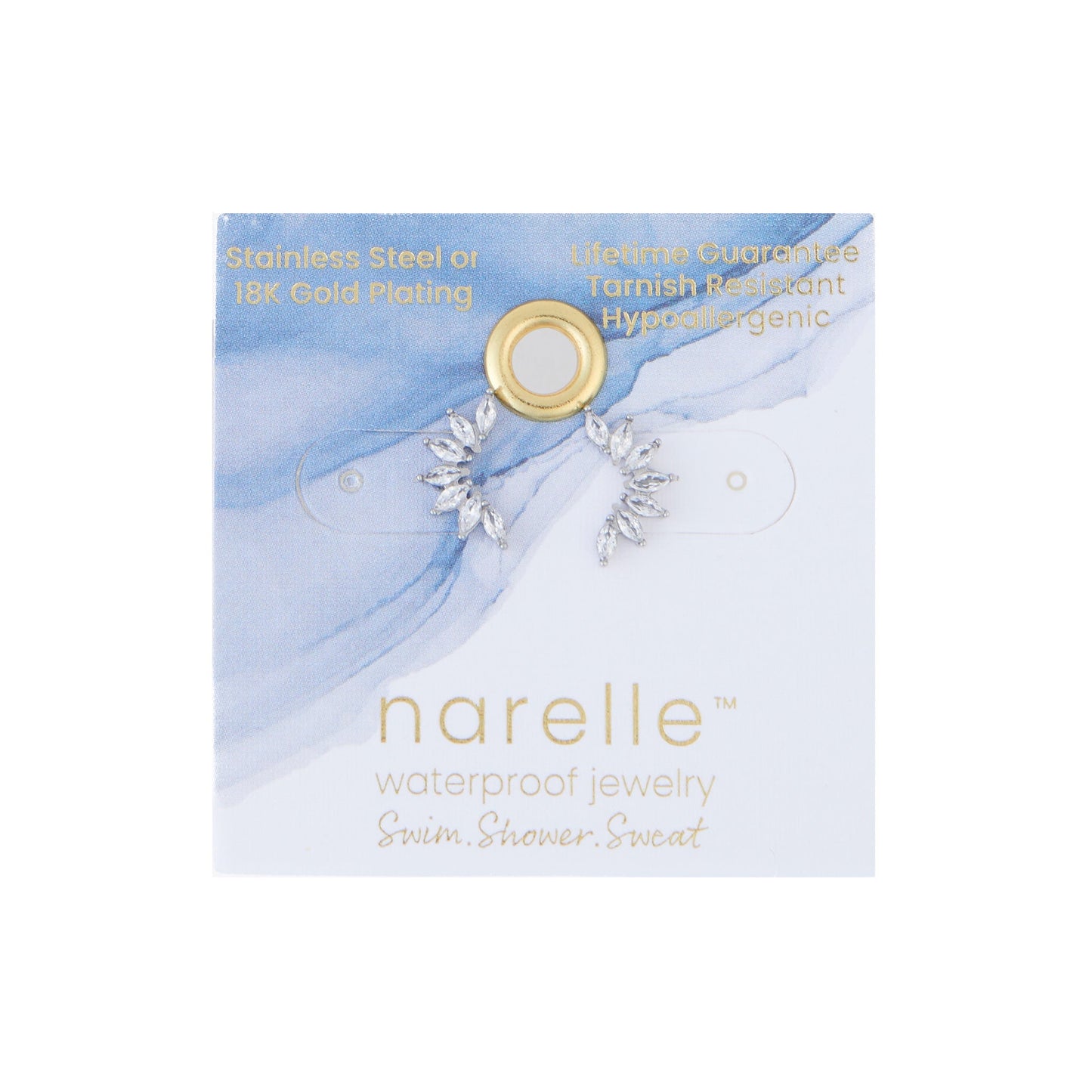 Narelle Waterproof Mini Crawler Earrings