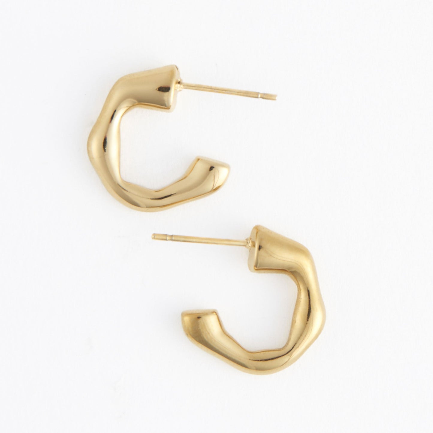 Narelle Waterproof Bamboo C-Hoop Earrings