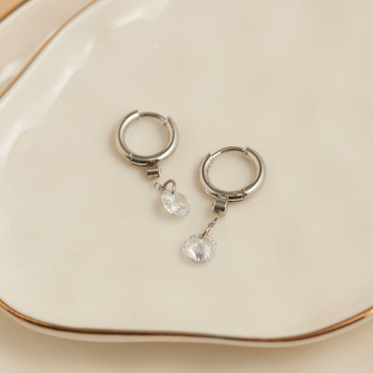 Narelle Waterproof Drop Huggie Hoop Earrings