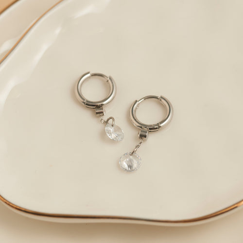 Narelle Waterproof Drop Huggie Hoop Earrings