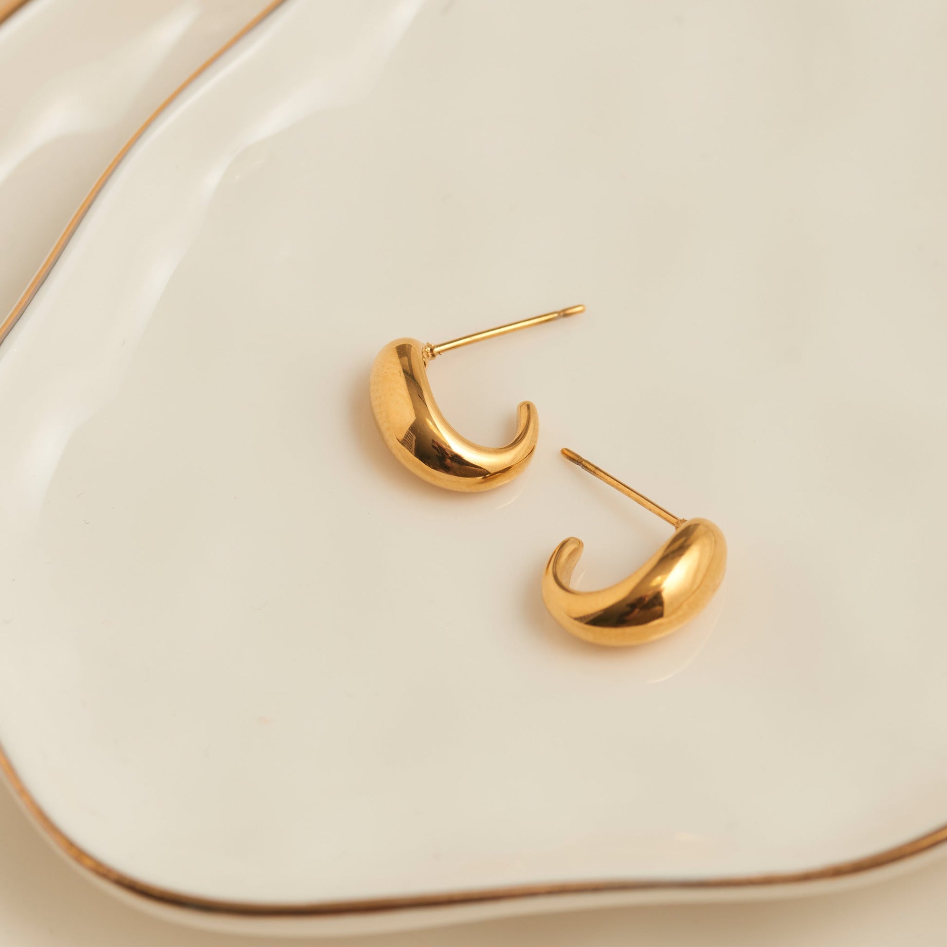 Narelle Waterproof Half Loop Hoop Earrings
