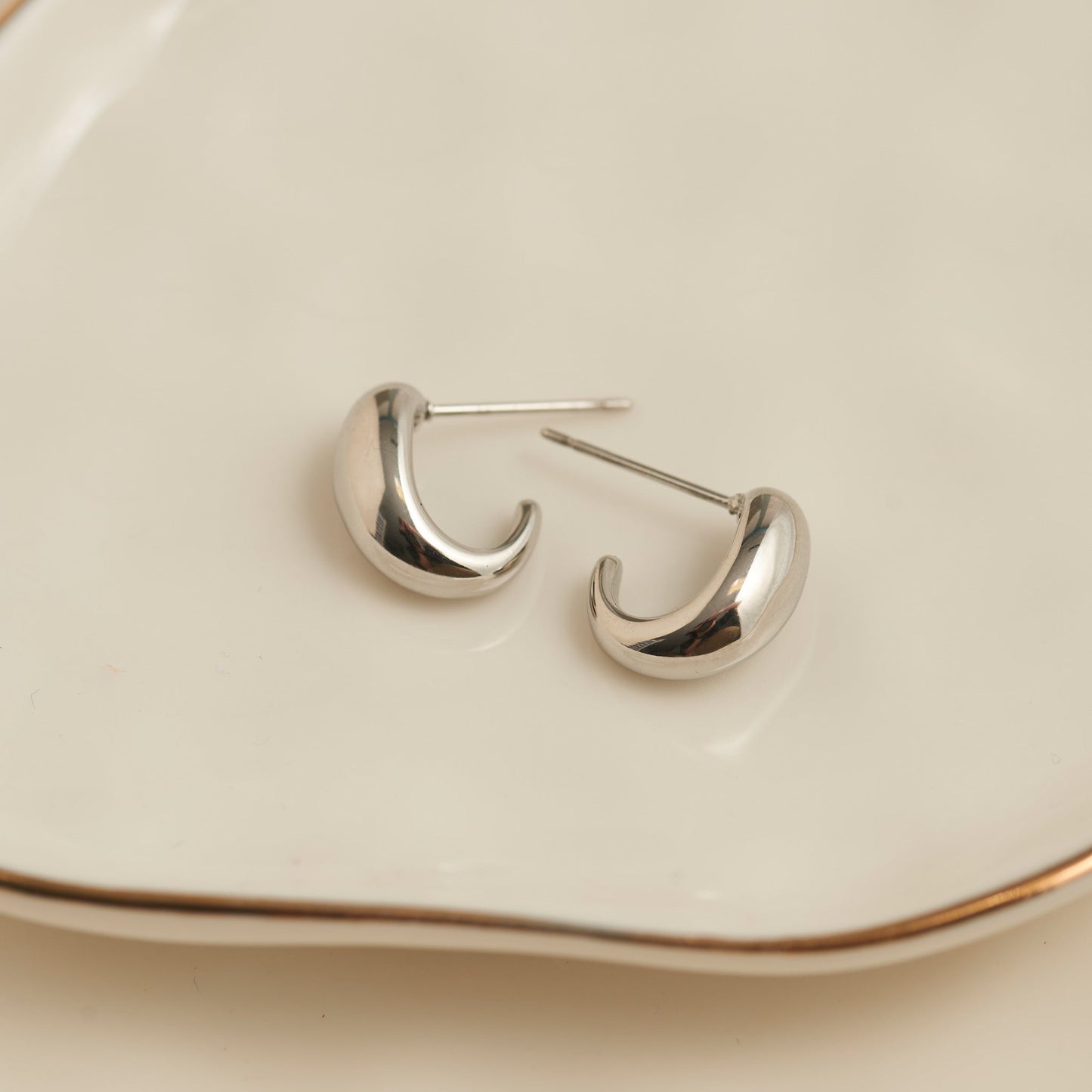 Narelle Waterproof Half Loop Hoop Earrings