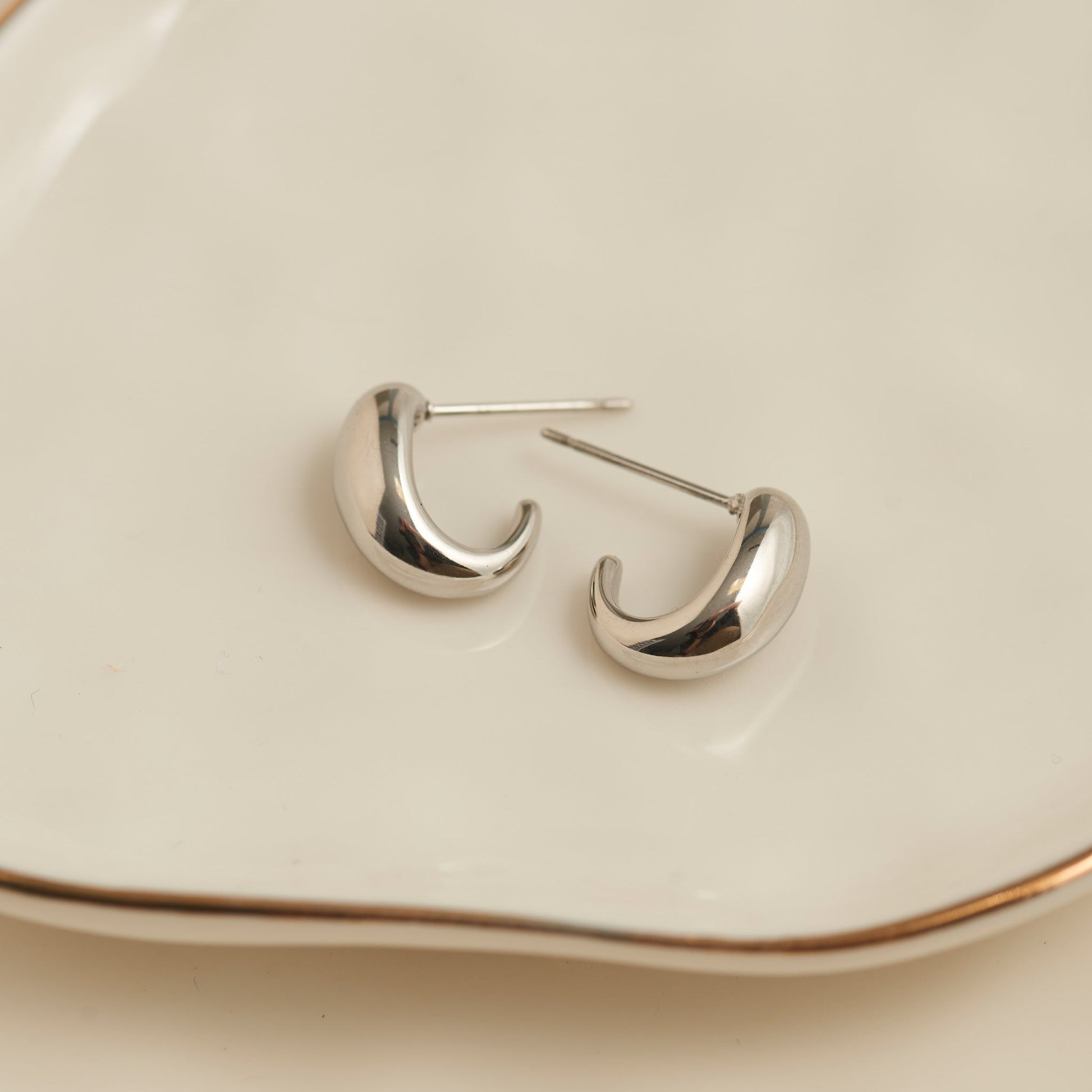 Narelle Waterproof Half Loop Hoop Earrings