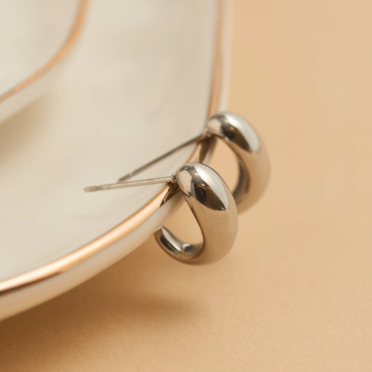 Narelle Waterproof Half Loop Hoop Earrings