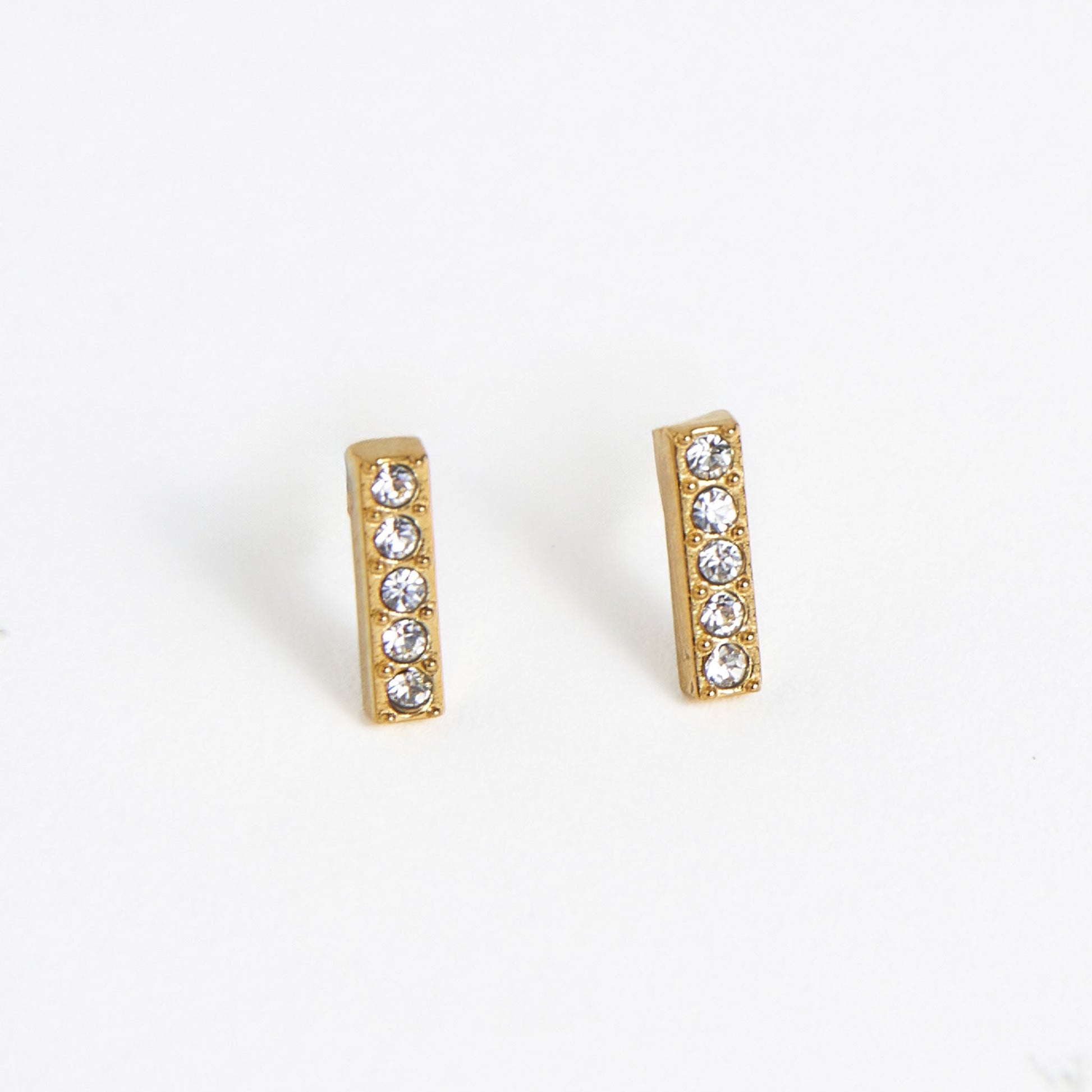 Narelle Waterproof Gem Bar Stud Earrings