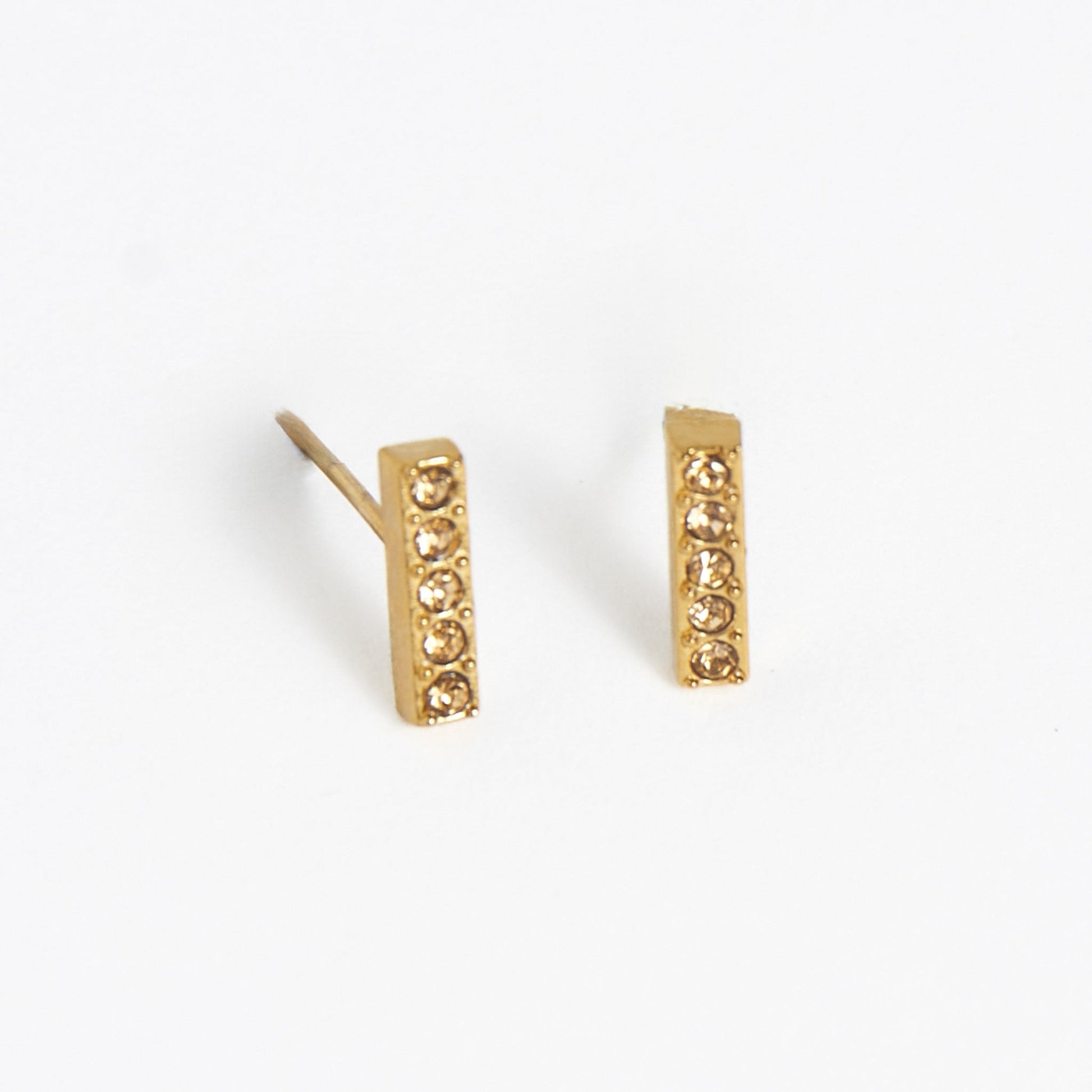 Narelle Waterproof Gem Bar Stud Earrings
