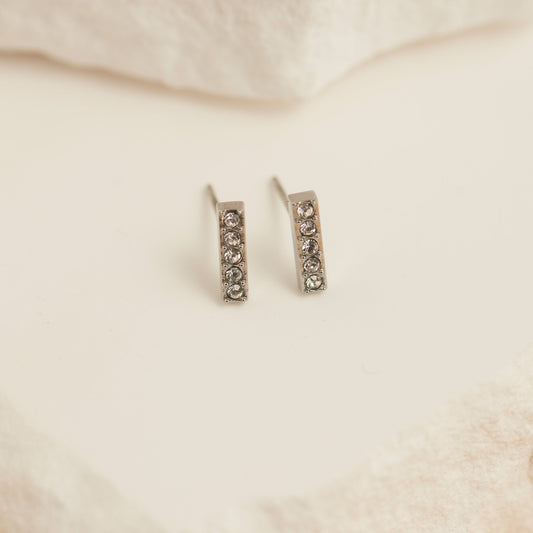 Narelle Waterproof Gem Bar Stud Earrings