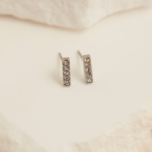 Narelle Waterproof Gem Bar Stud Earrings