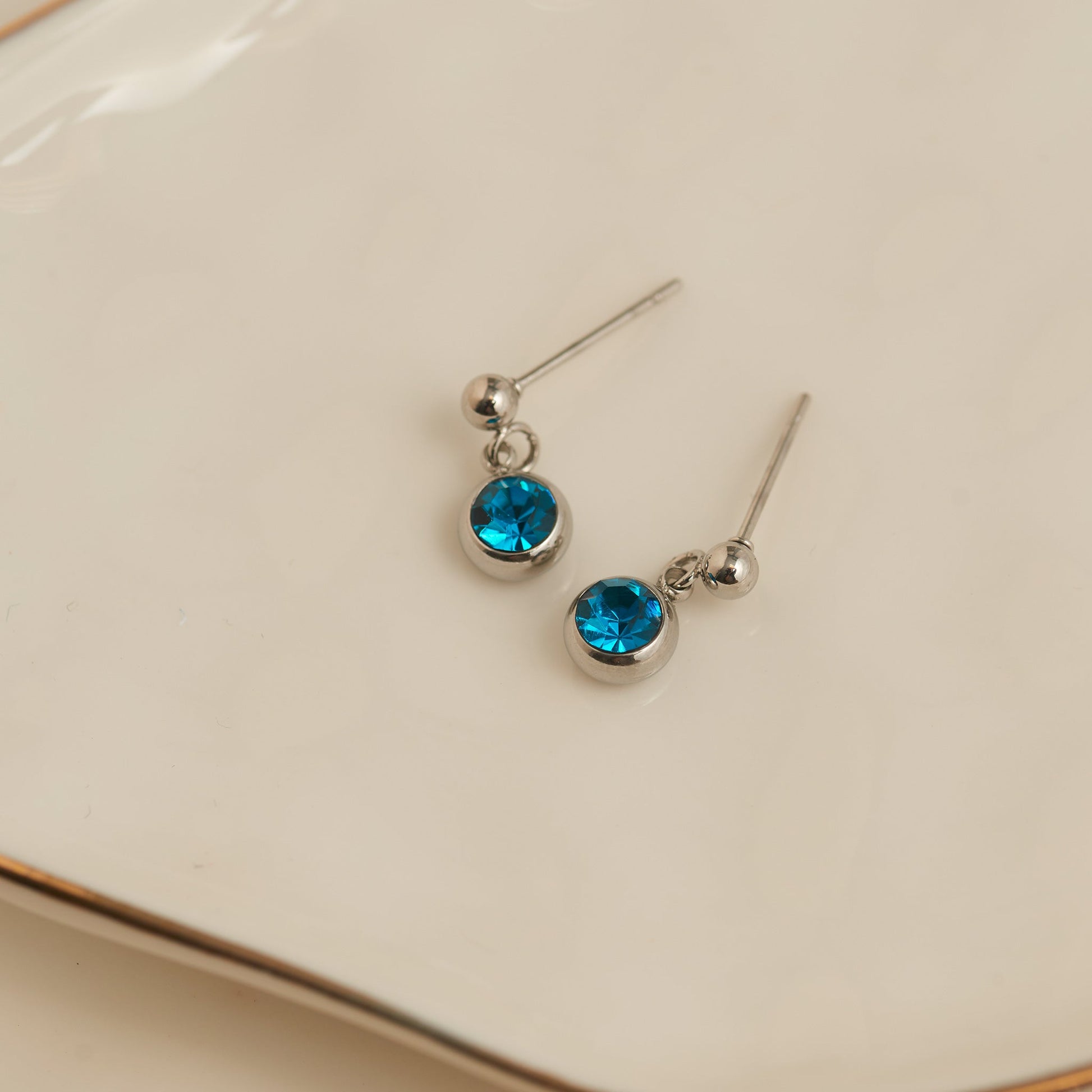 Narelle Waterproof Gem Dangle Stud Earrings