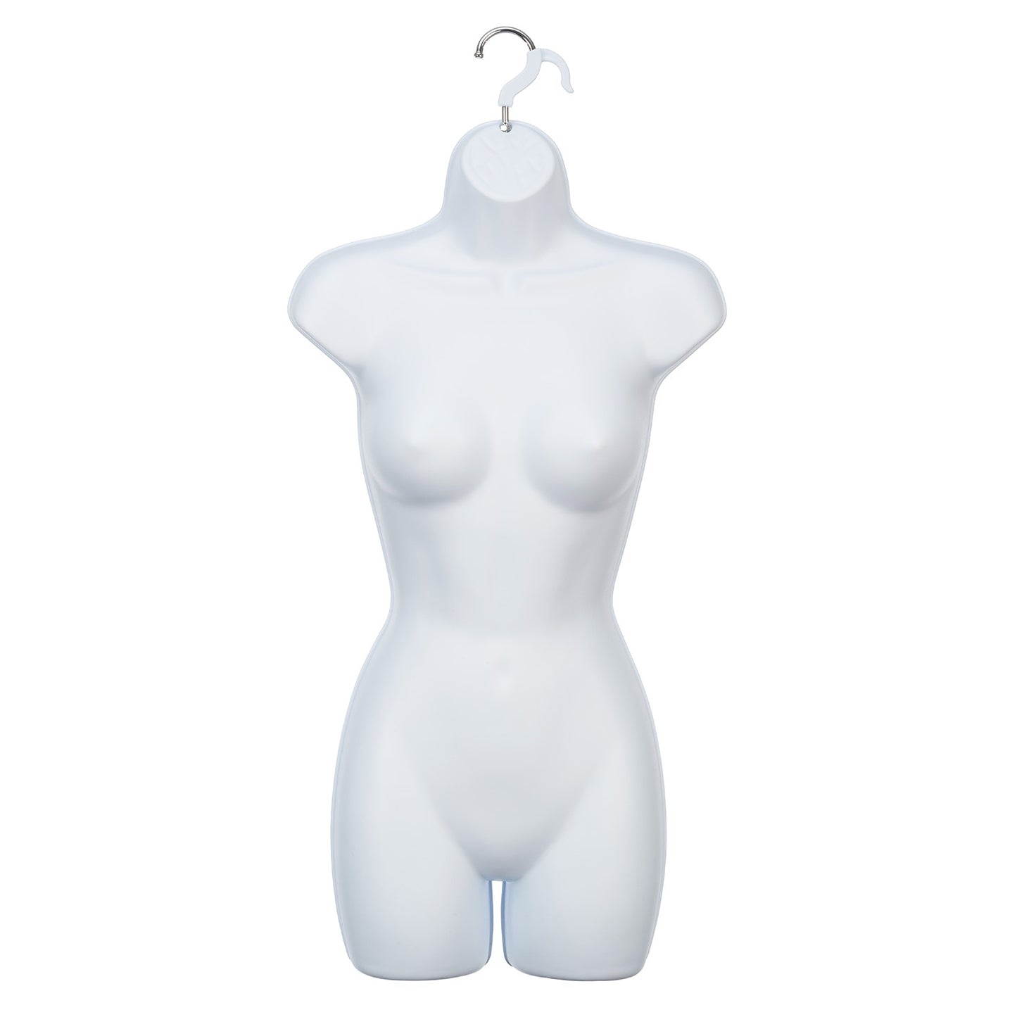 White Molded Long Bust Form