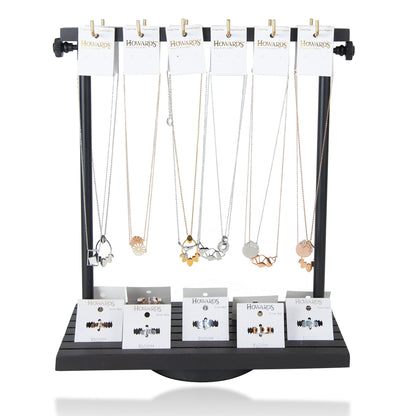 44 Piece Stainless Steel Necklace & Ring Unit with Display