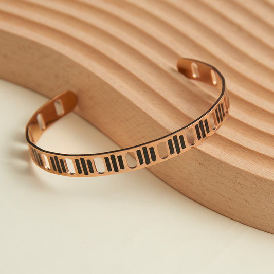 Ss Narrow Brace-Rosegold/Blk