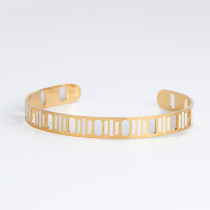 Ss Narrow Brace-Gold/White