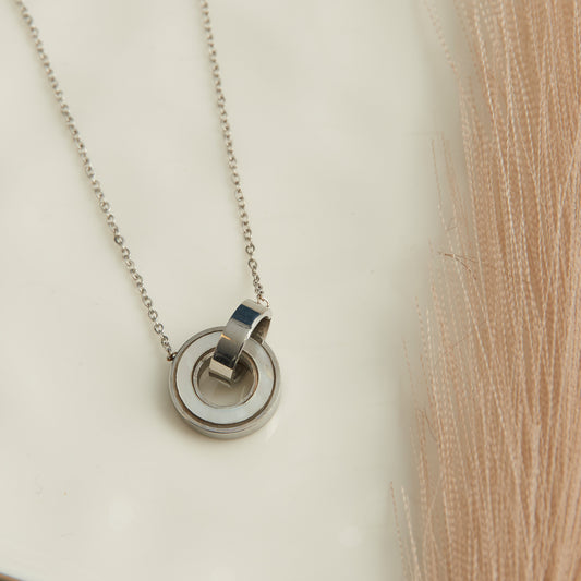 Ss Linked Circles & Mop Nk-Steel