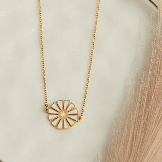 Ss Pie Pieces Nk- Gld/White