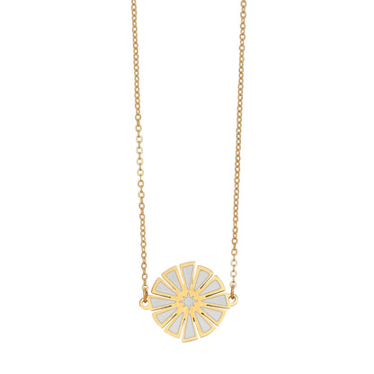Ss Pie Pieces Nk- Gld/White