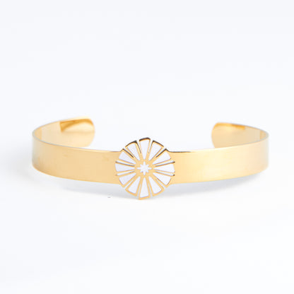 Ss Pie Pieces Br- Gld/White