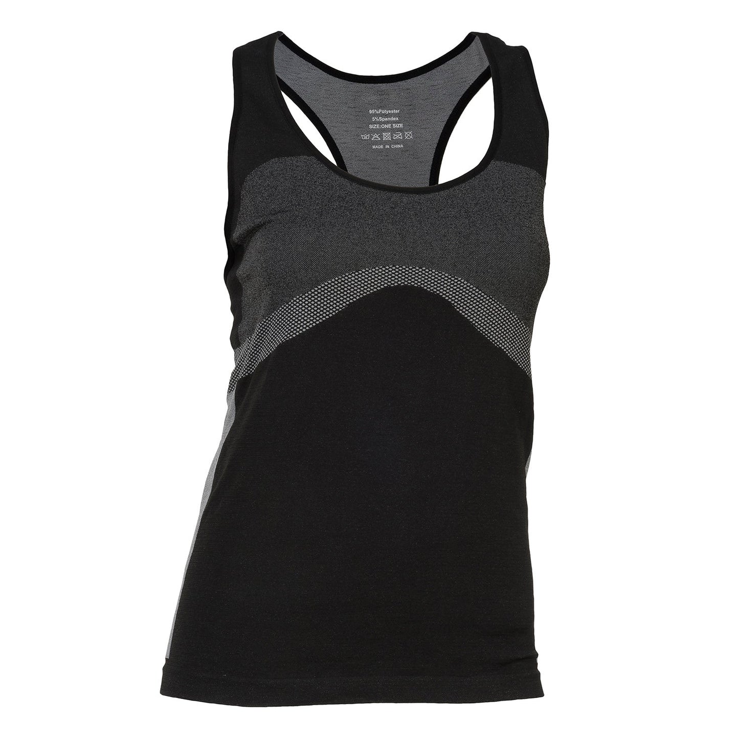 Athleisure Tank Top-Blk