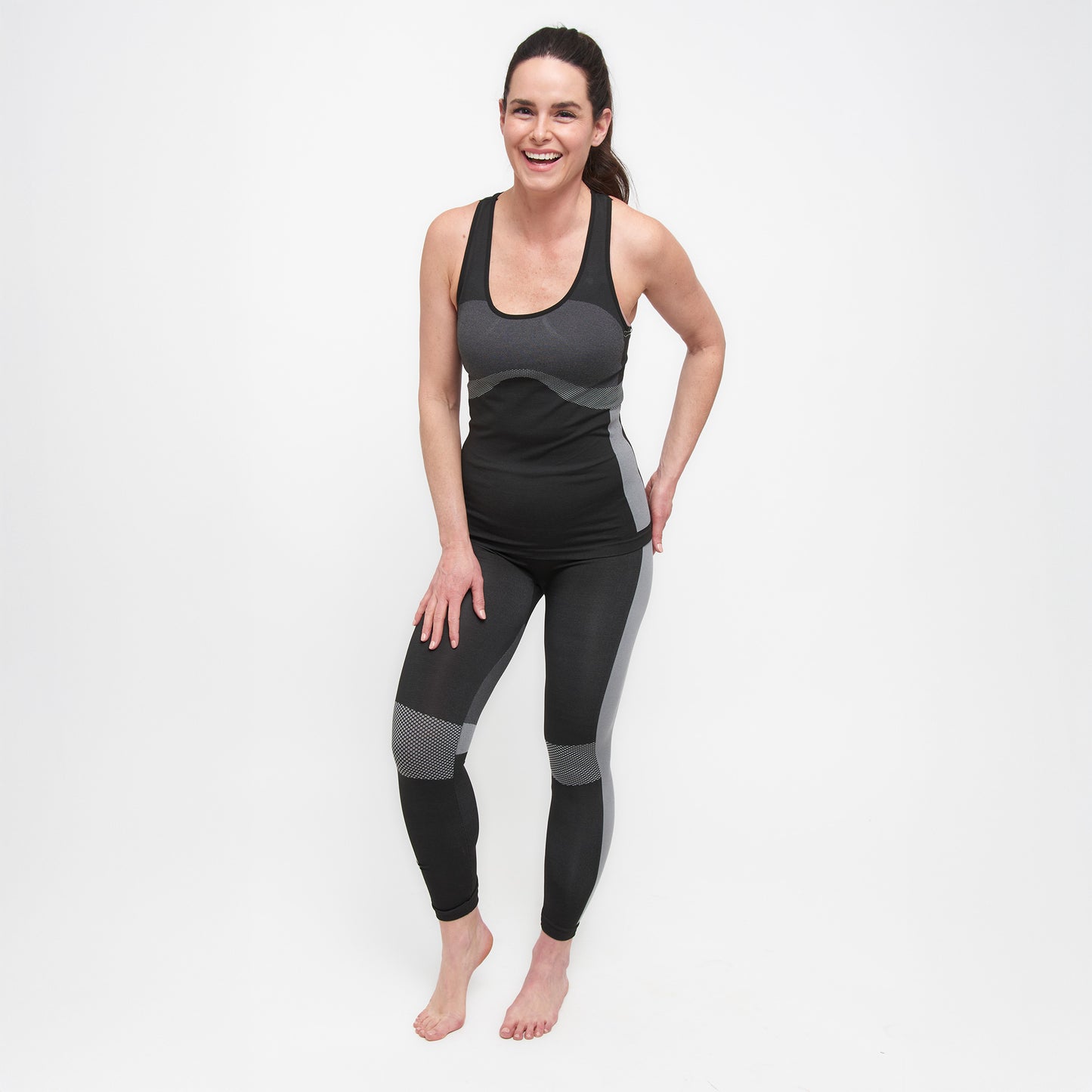 Athleisure Tank Top-Blk