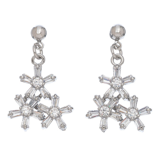 Tri Flower Cz Er Boxed