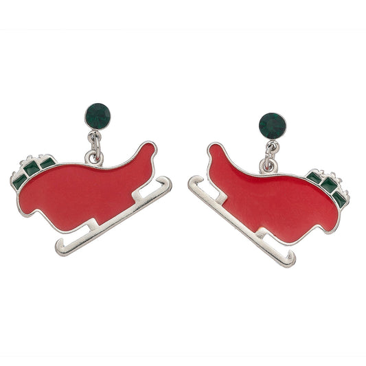 Christmas Sleigh Pierced Earring