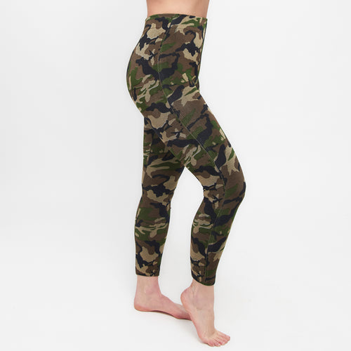 Green Camouflage Leggings
