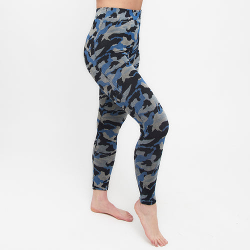 Navy Camouflage Leggings